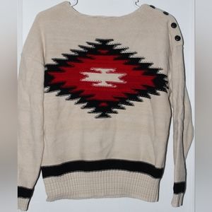 Vintage Lauren Ralph Lauren Southwest Aztec Pullover Sweater Women's M